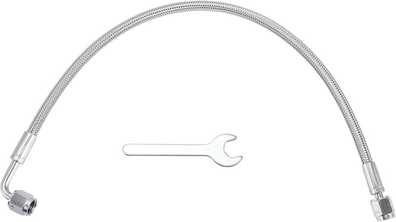 TUCKBOLD AN4 Turbo Oil Feed Line Kit 15" Pressure Remote Turbocharger Oil Drain Return Line with Adapter,Wrench 1 Set - Image 1